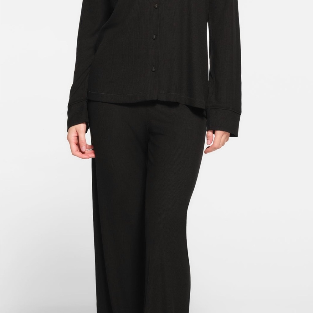 SKIMS Classic Black Pajama Set